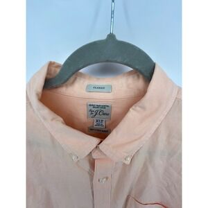 J.Crew Classic Fit Peach‎ Long Sleeve Button Down Shirt Men's XLT Tall
